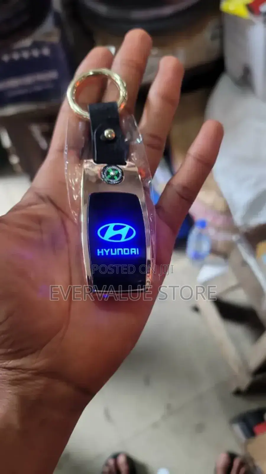Car Key Holder With Touch Light Lighter