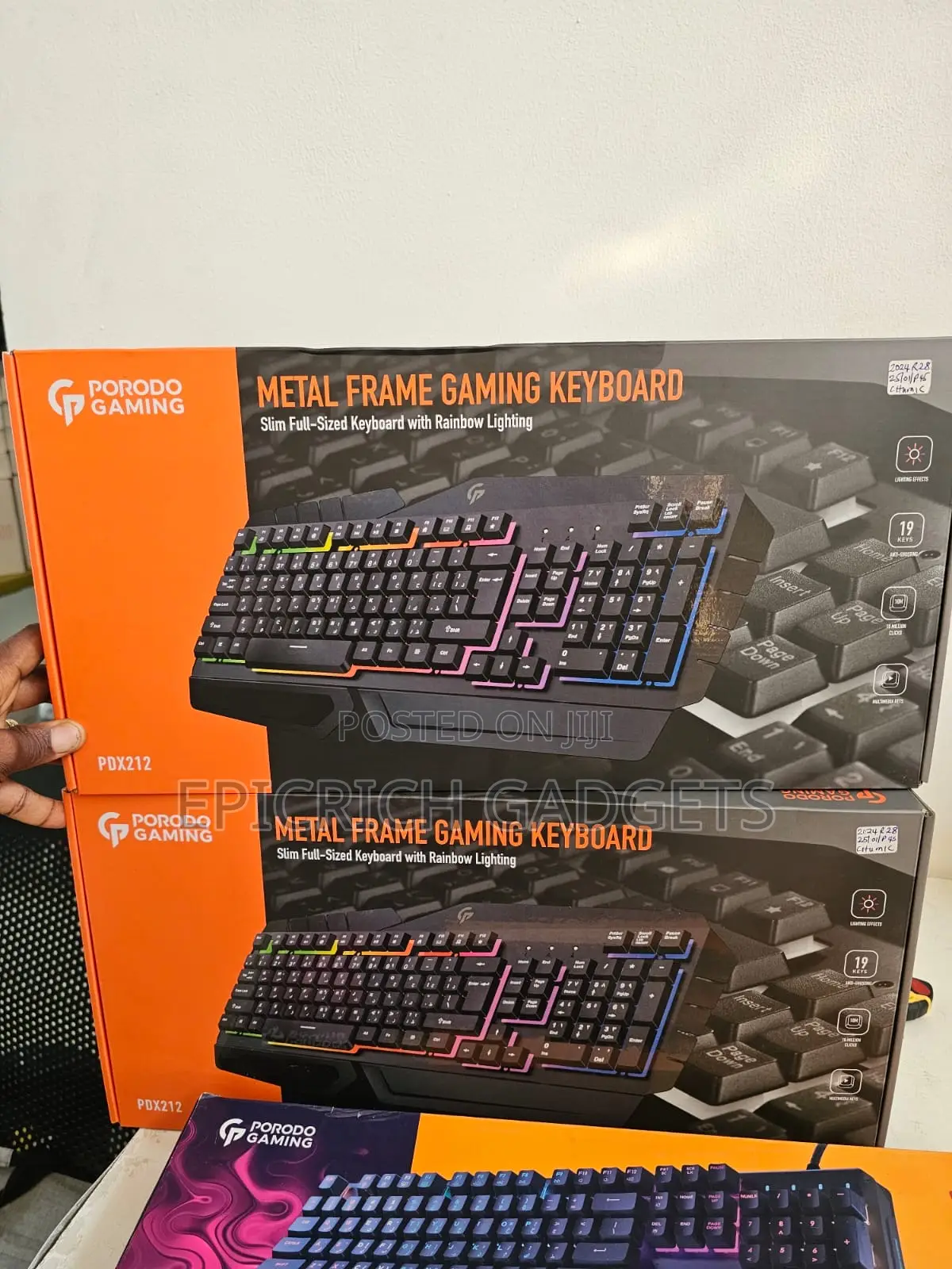 Porodo Pdx212 Metal Frame Gaming Keyboard