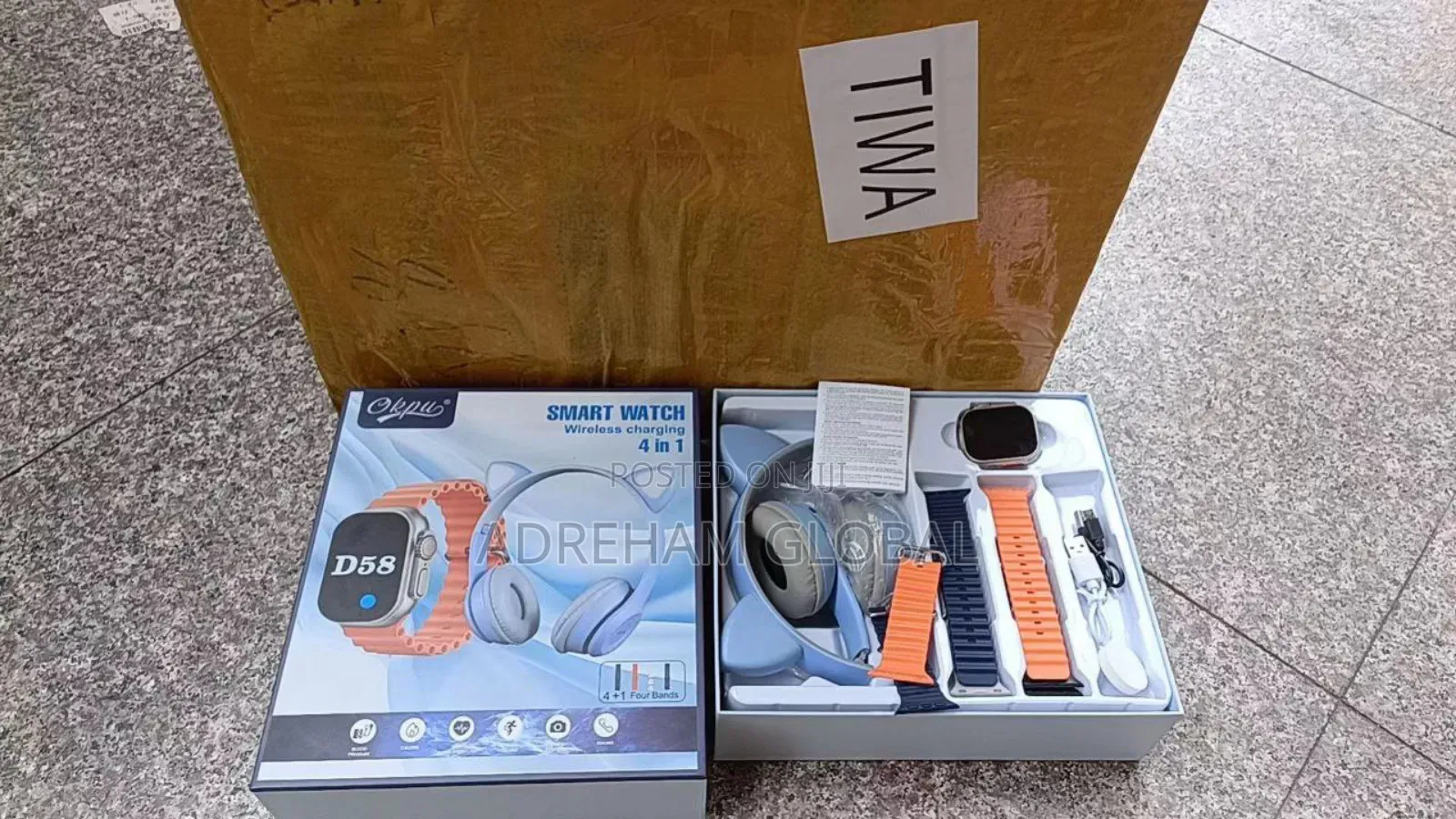 D58 4 in 1 Smart Watch
