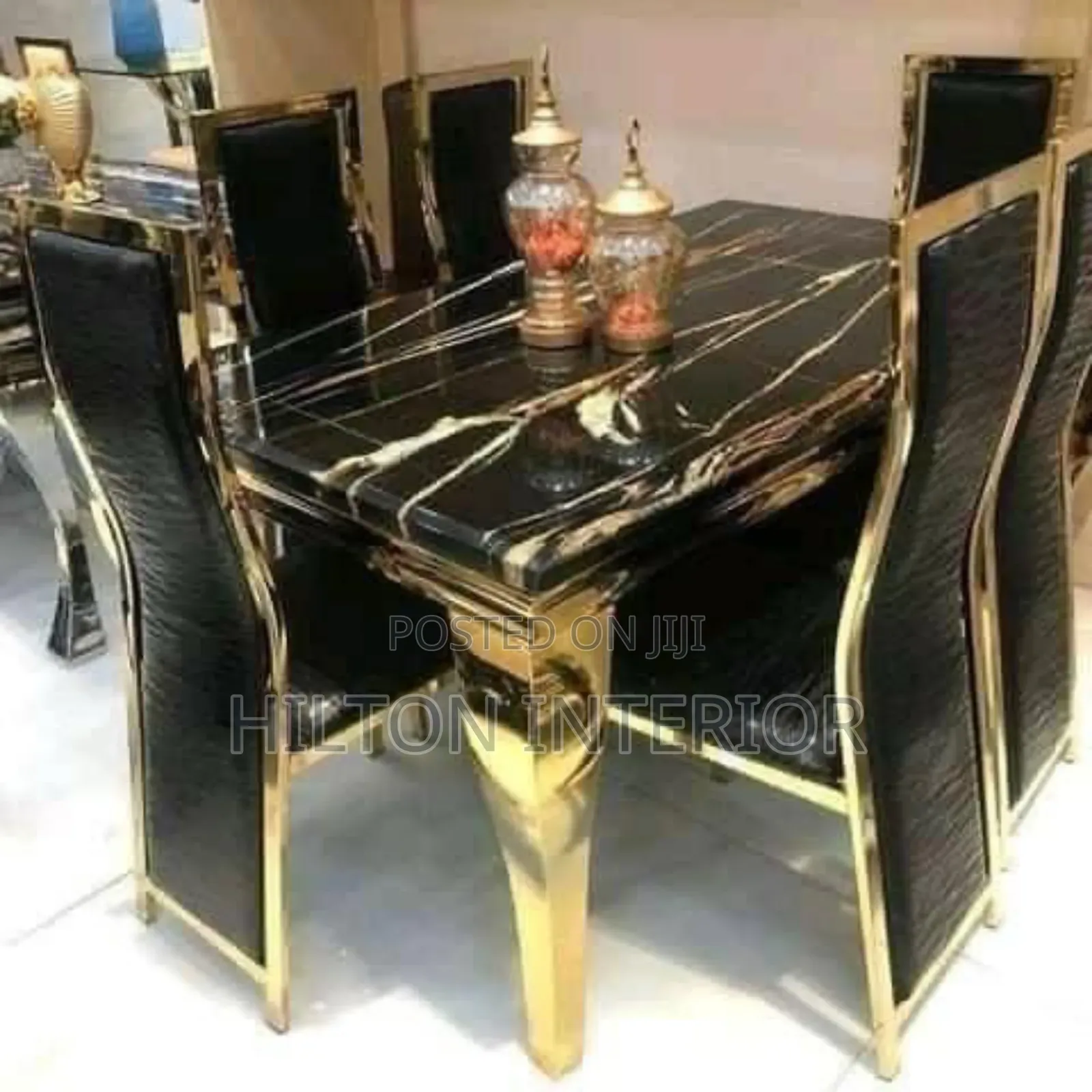 Marble Top Dining Table Set