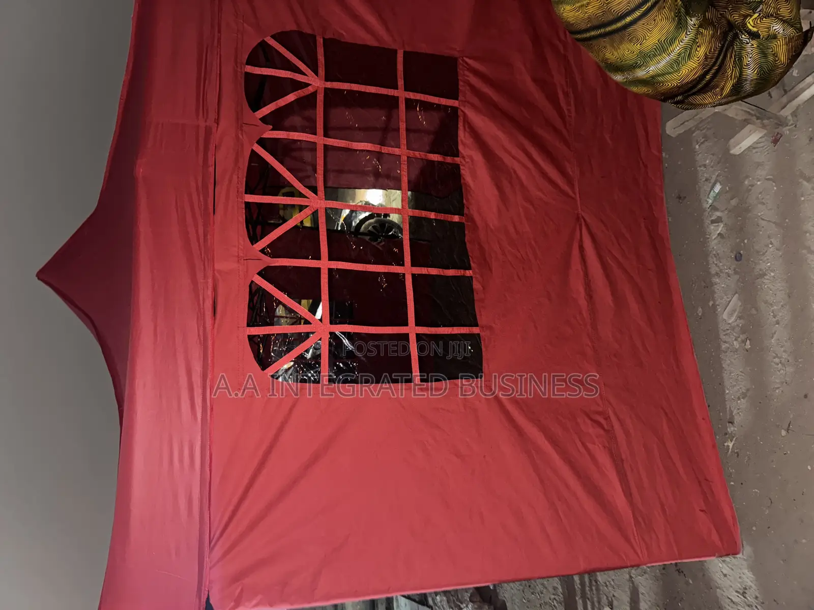 Red Gazebo Canopy With 4 Sides Cover 10 by 15