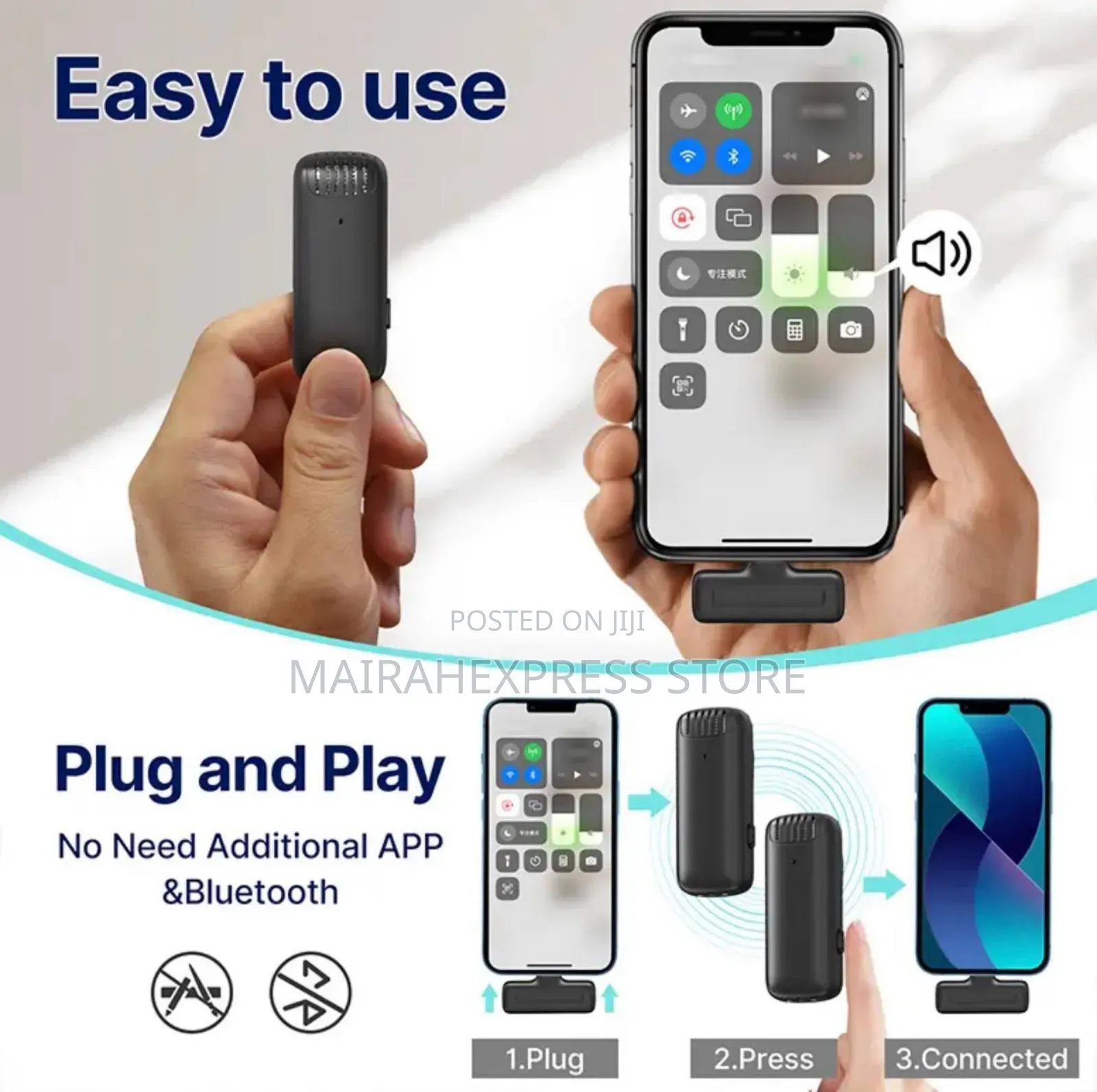 2in1 iPhone Top Notched Professional Portable Microphone