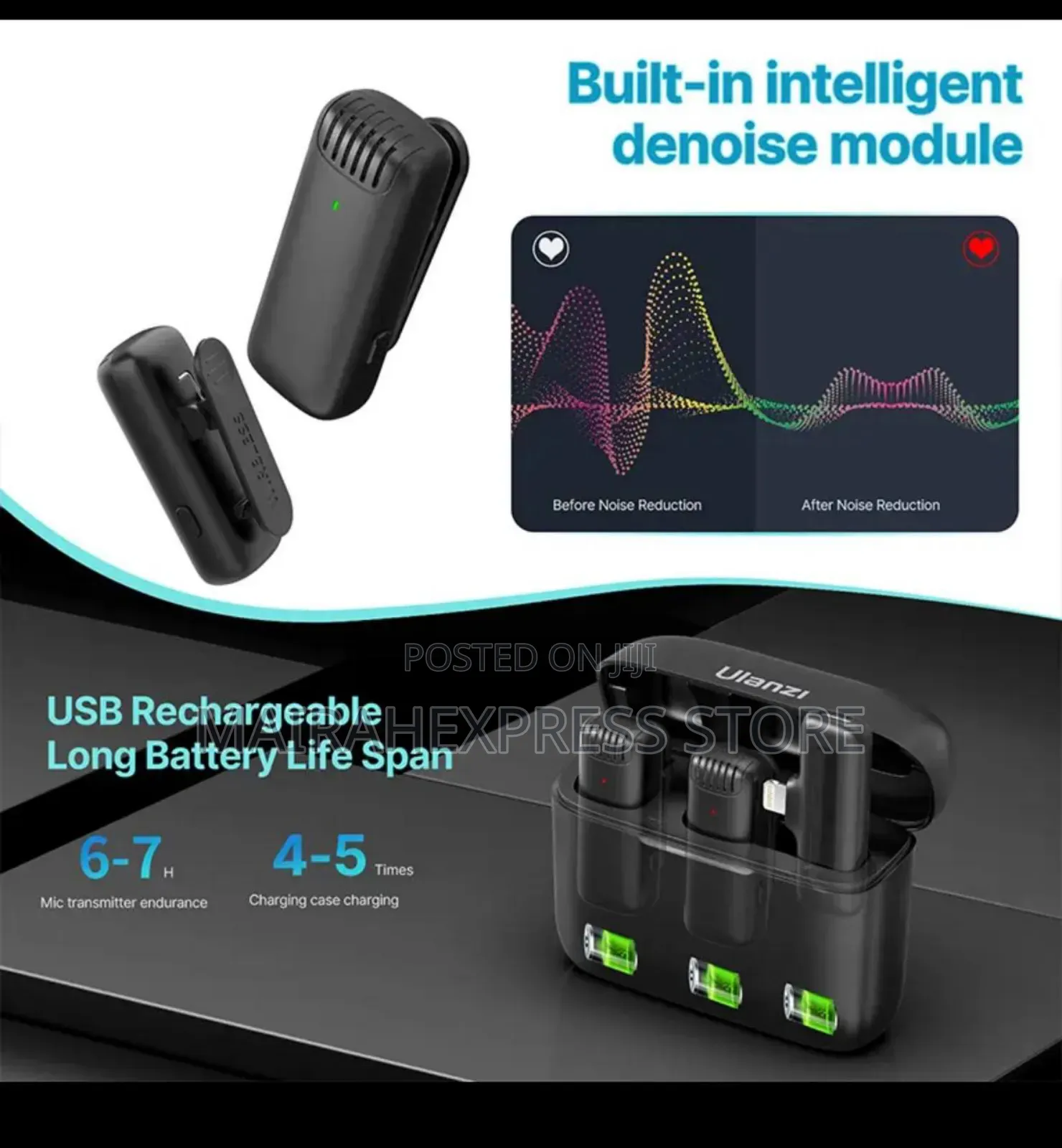 2in1 iPhone Top Notched Professional Portable Microphone