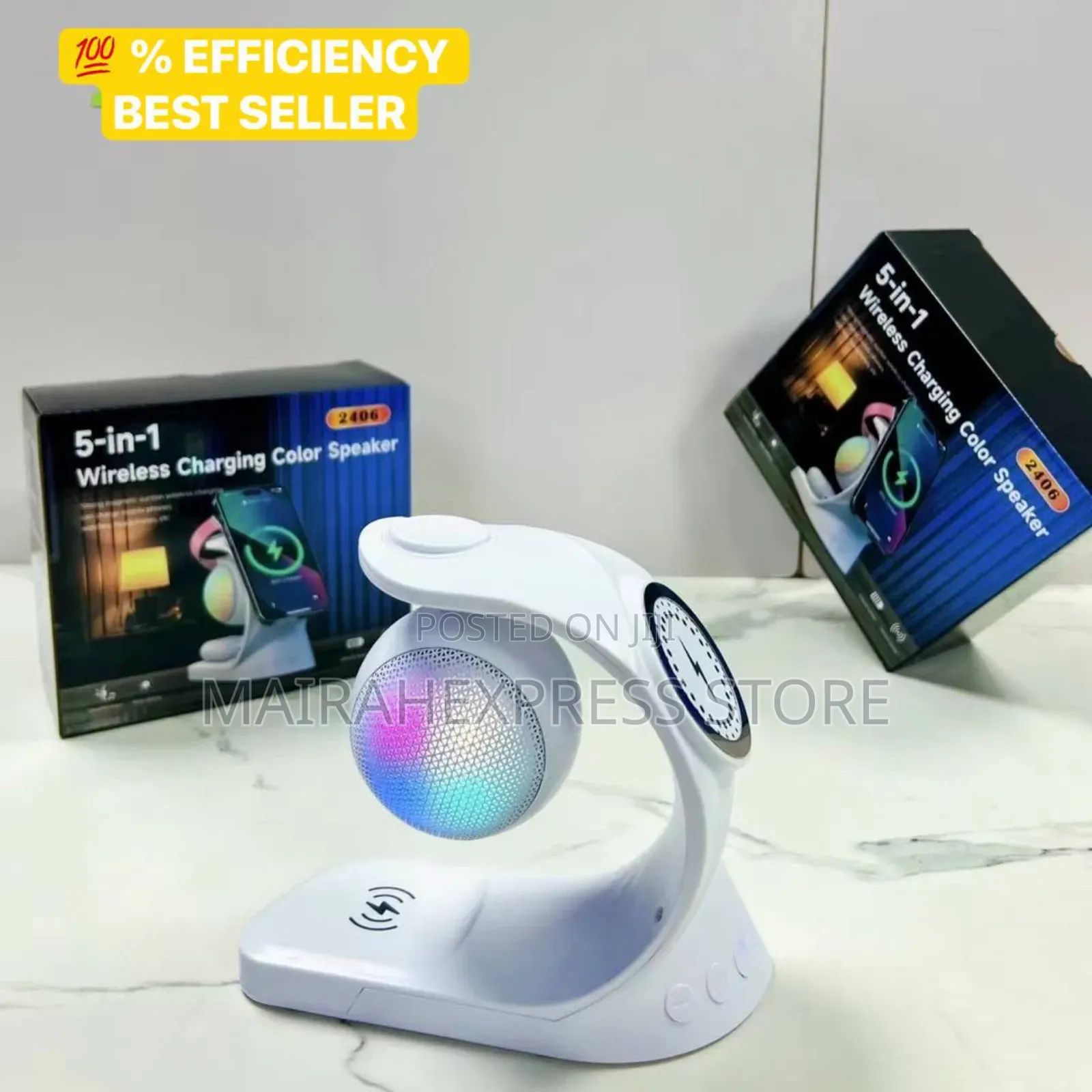 5in1 Wireless Smart Charging Ports/ Mp3 Bluetooth Speaker