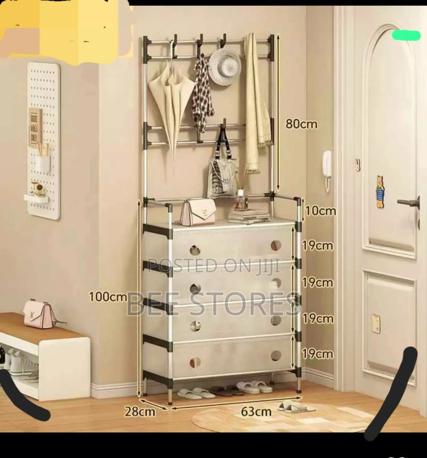 Dustproof 5 Layers Shoe and Hat Rack