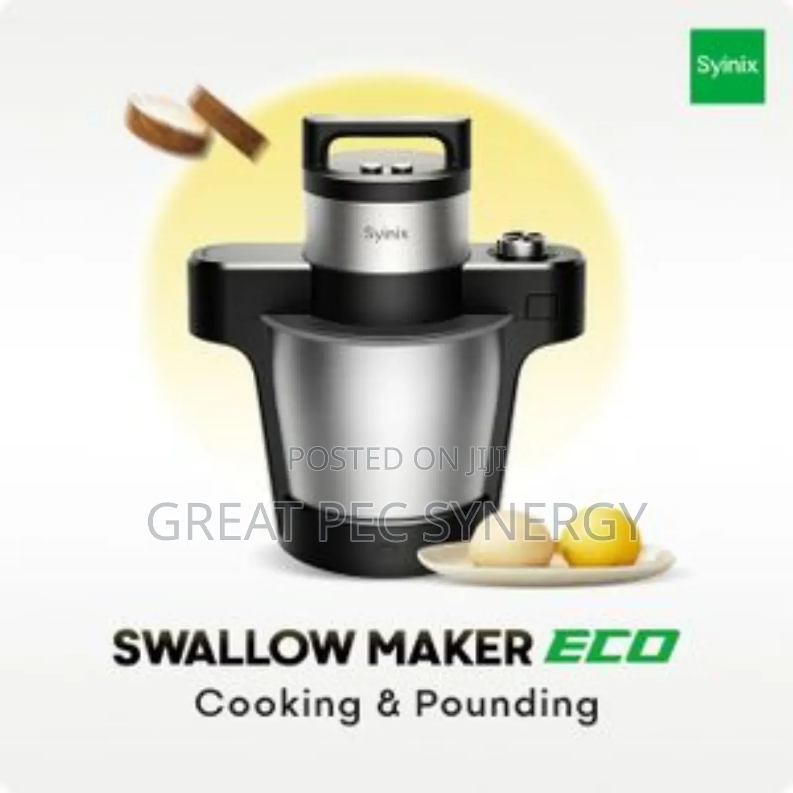Yam Pounder - Swallow Maker Eco (Cooking and Pounding)