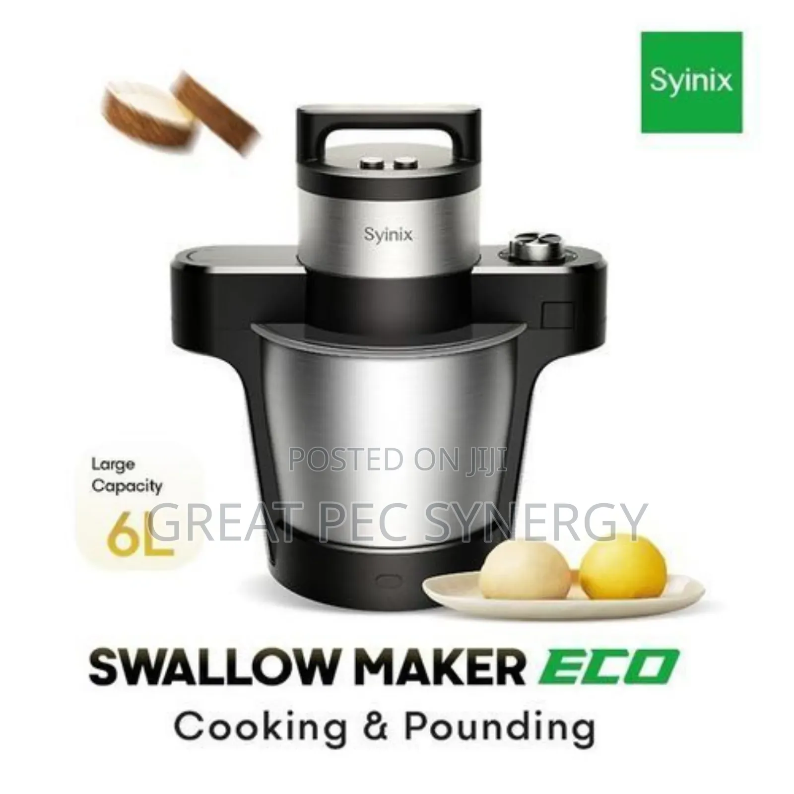 Yam Pounder - Swallow Maker Eco (Cooking and Pounding)