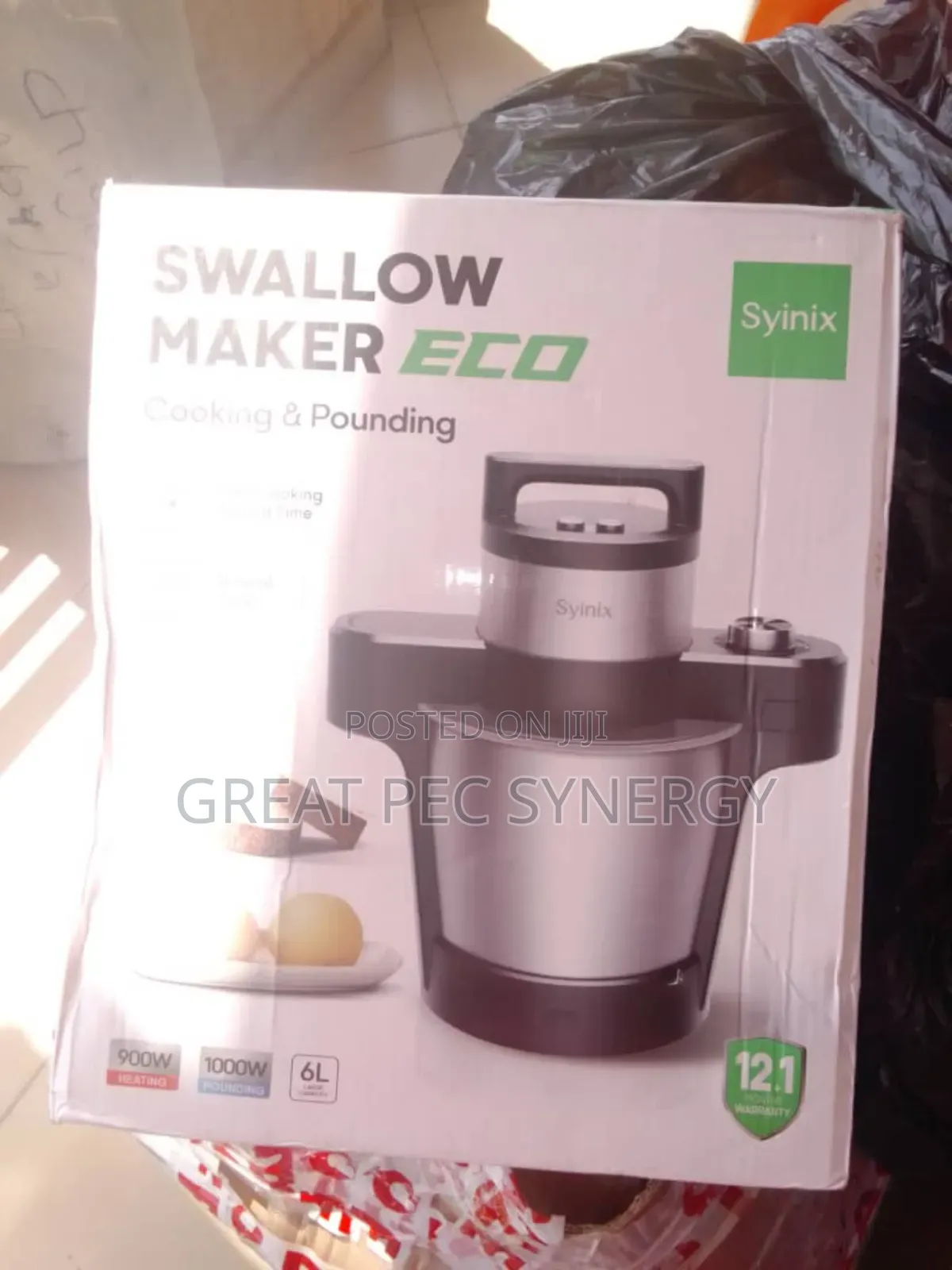 Yam Pounder - Swallow Maker Eco (Cooking and Pounding)
