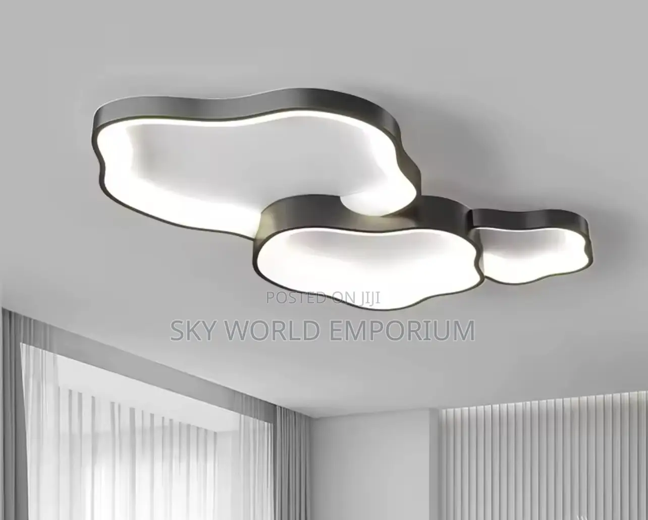 Modern Cloud Shaped Chandelier With Adjustable Brightness