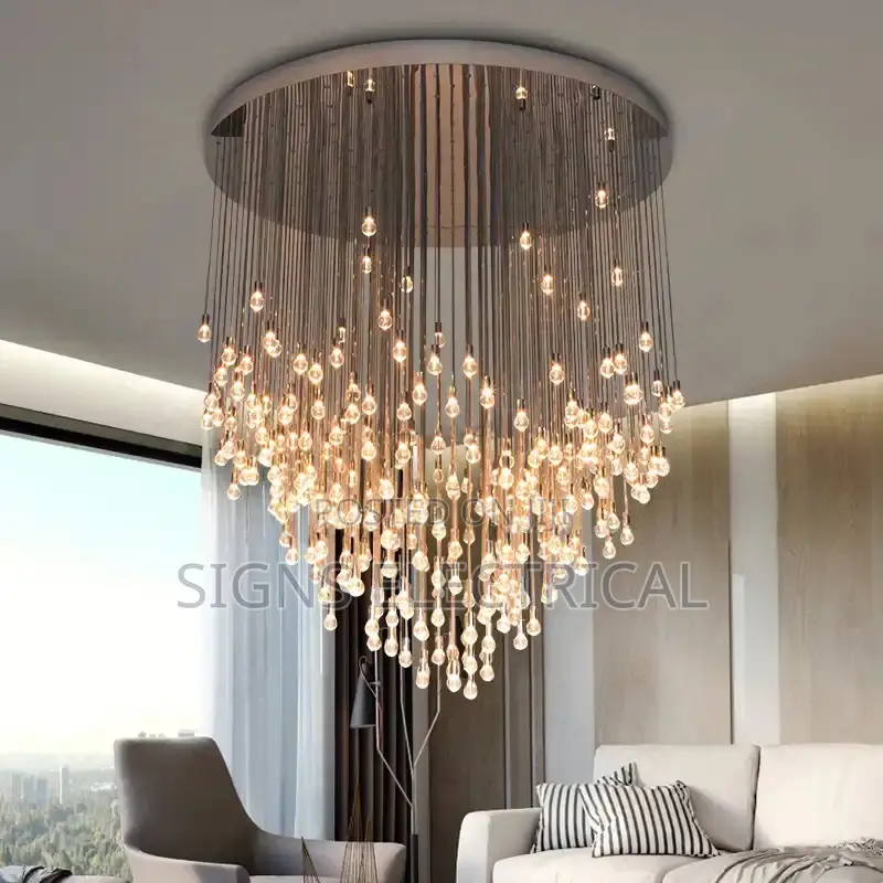 Modern Long Staircase Chandelier for Living Room