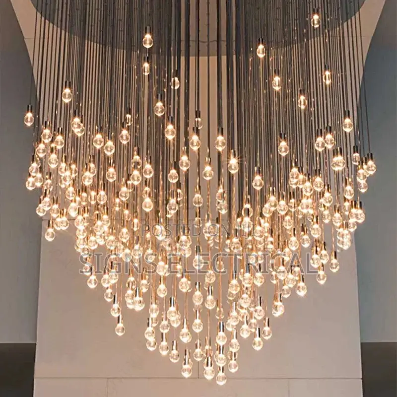 Modern Long Staircase Chandelier for Living Room