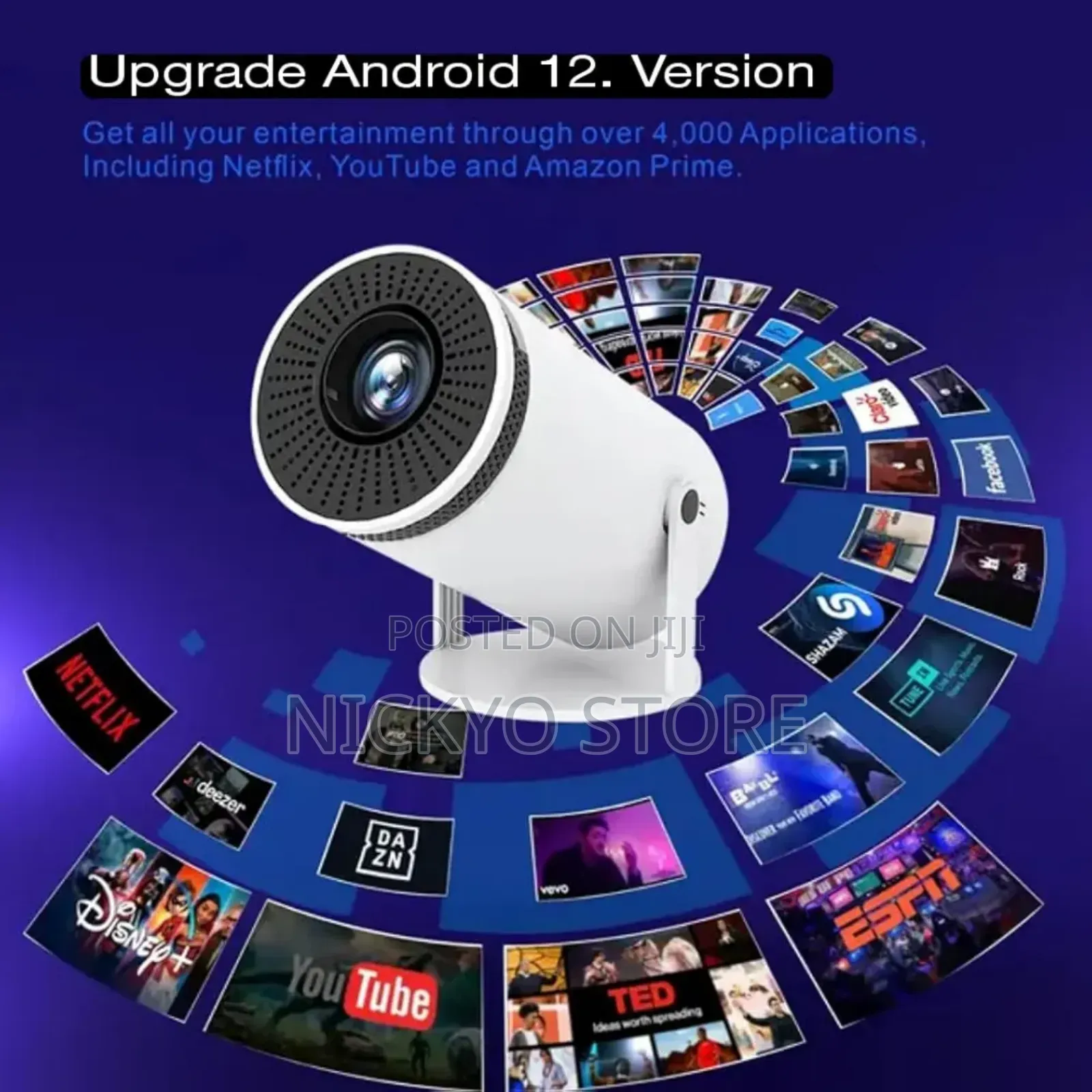 Wi-Fi Miracast 1280p Smart Home Theater Led Video Projector