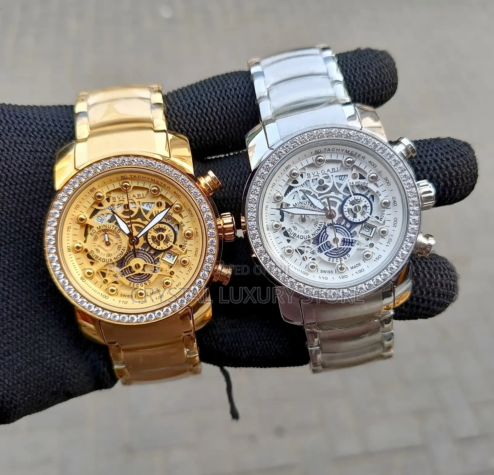 Bvlgari Quality Luxury Men Chain Wristwatch