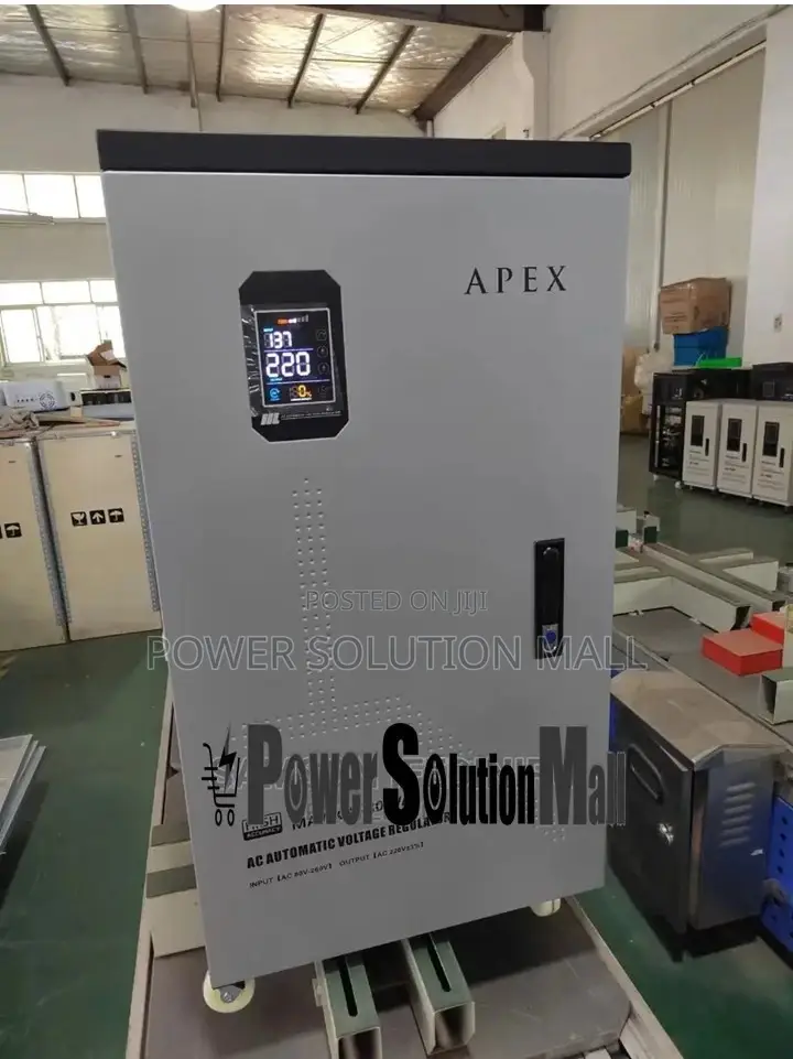Apex 30kva Single Phase Servo Stabilizer (80v-260v)