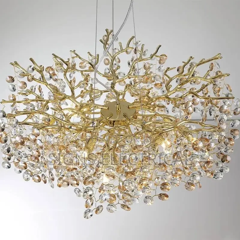 Sun Crystal Ceiling Chandelier
