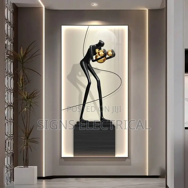 Modern Abstract Figure Portrait Luminous