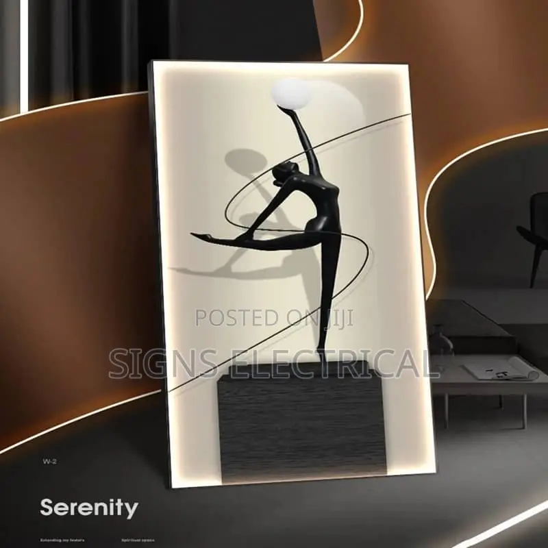 Abstract Character Lighting Indoor Painting Wall Art