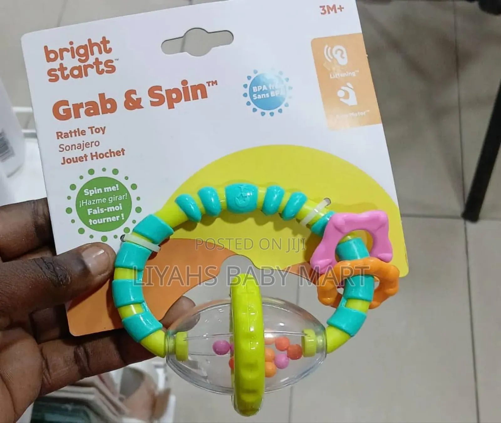 Bright Starts Grab and Spin Teether Toy