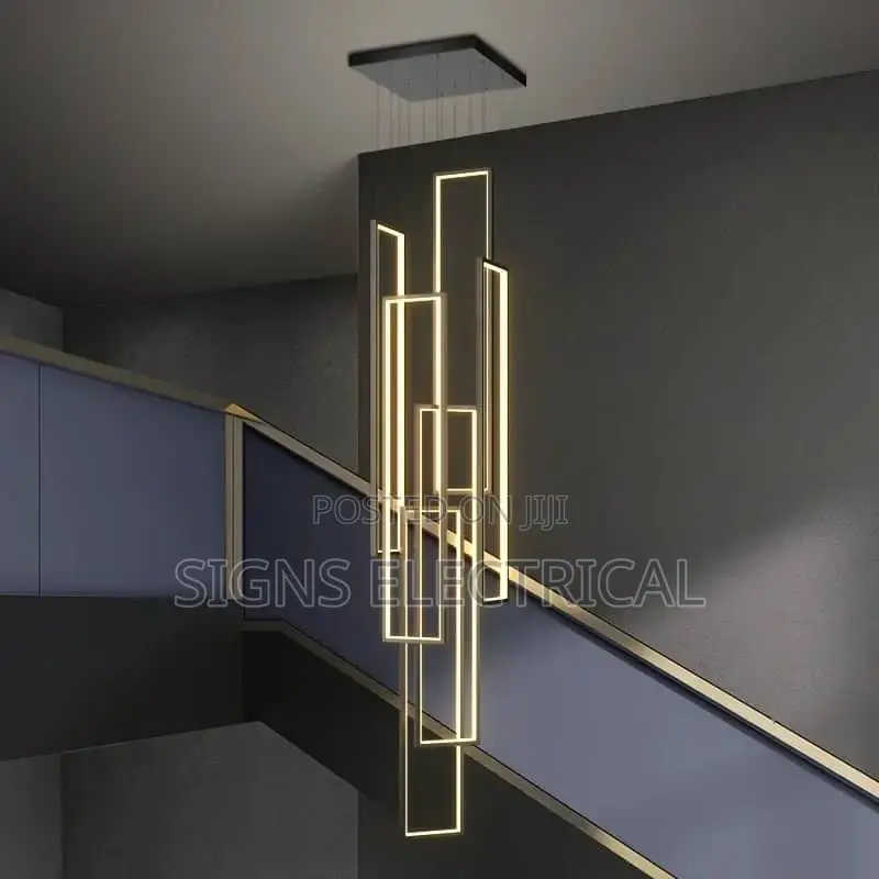 Modern Ring Stairs Led Lights Pendant Light L