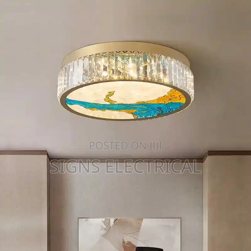 Chinese Style Enamel Ceiling Lamp