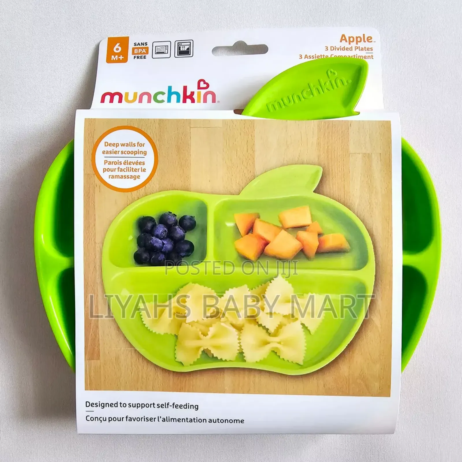 Munchkin 3-Compartment Baby Plates (6m+)