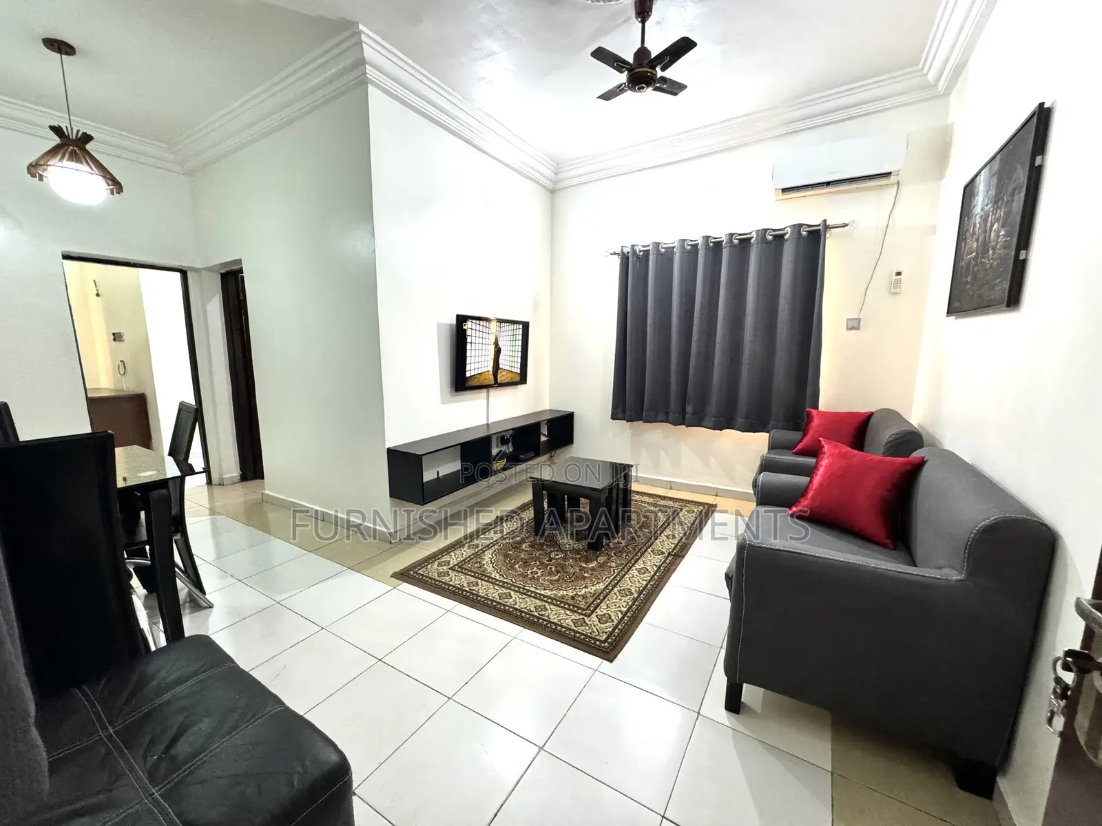 Furnished 1bedroom Flat + Wifi 24hrs Lit at Utako