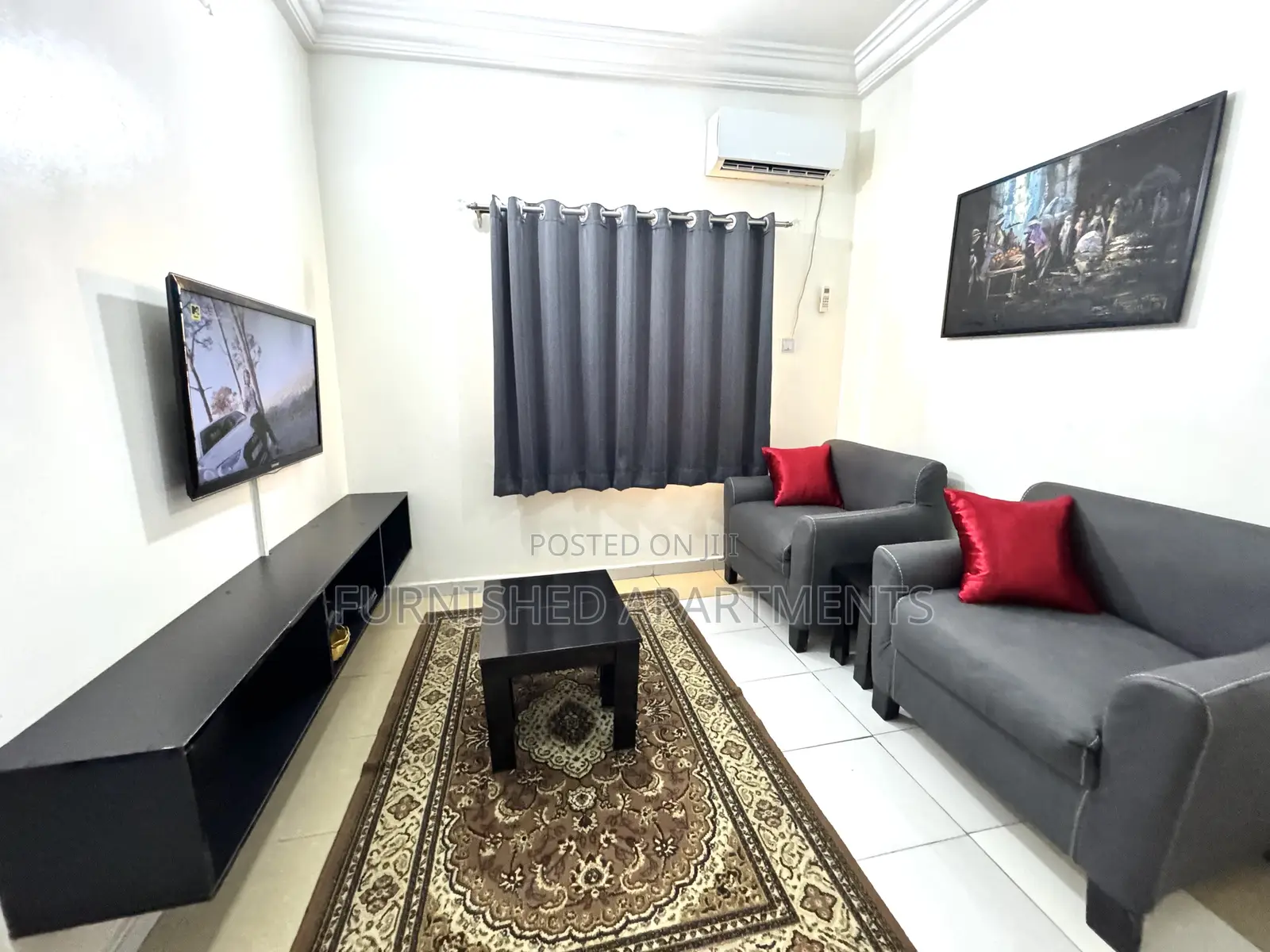 Furnished 1bedroom Flat + Wifi 24hrs Lit at Utako