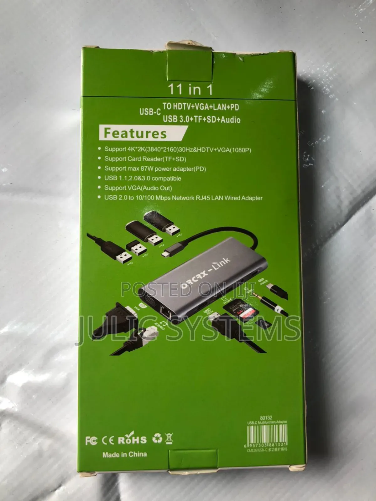 Orcrx Link USB Type-C 11 in 1 Adapter