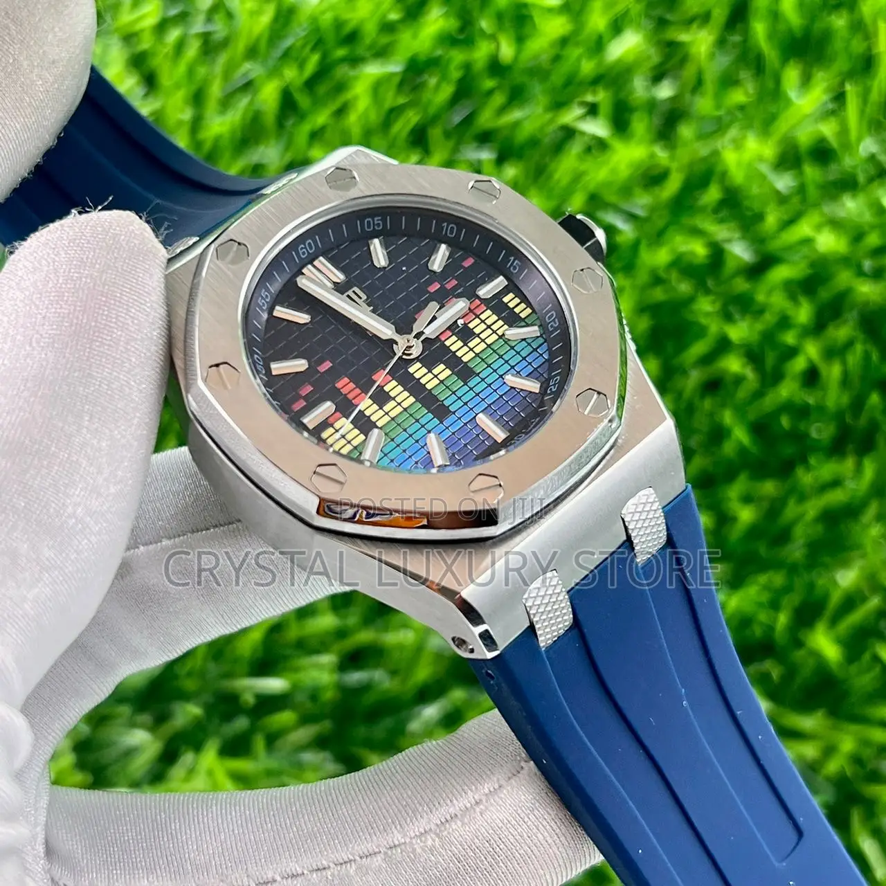 Audemars Piguet Quality Luxury Rubber Strap Wristwatch In