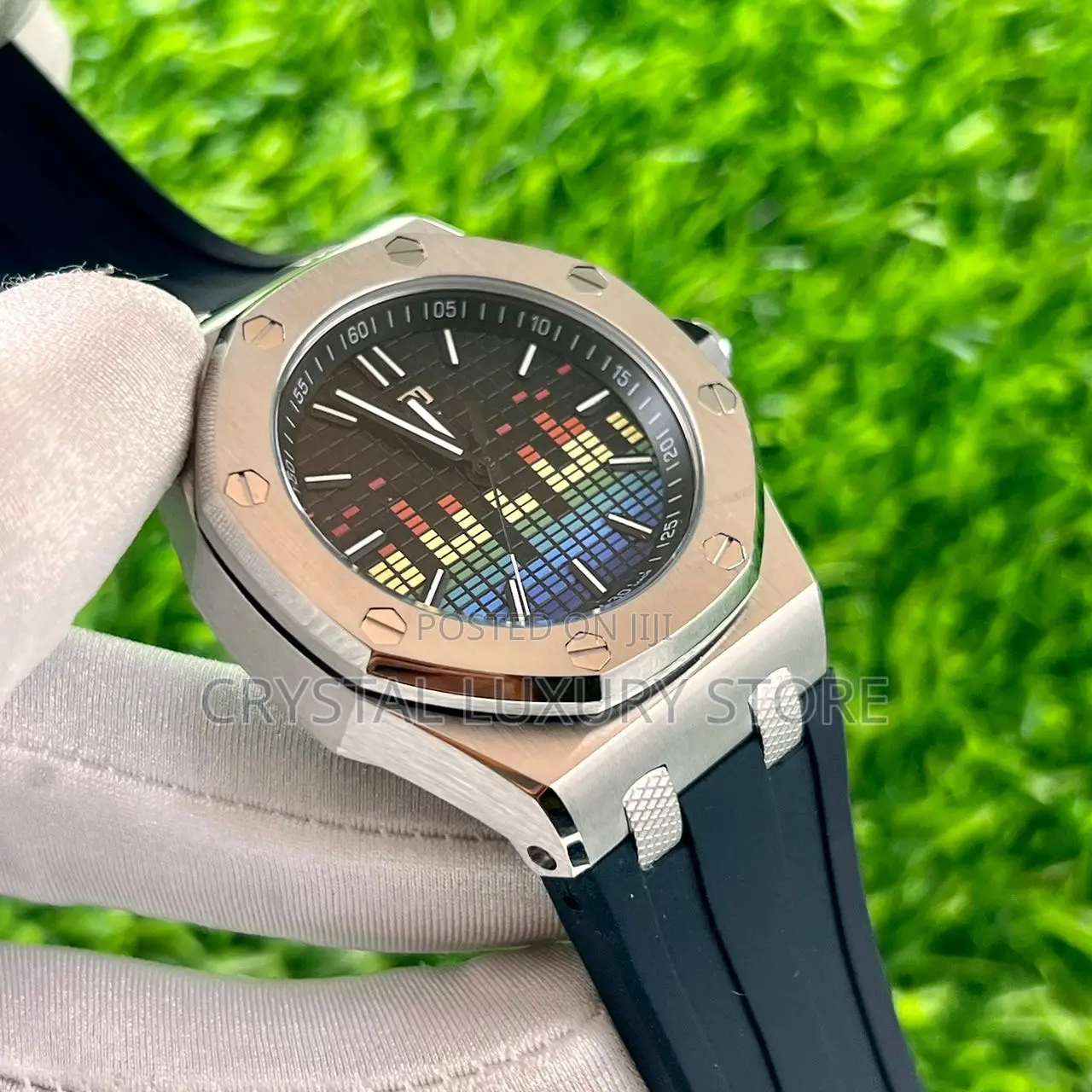 Audemars Piguet Quality Luxury Rubber Strap Wristwatch In