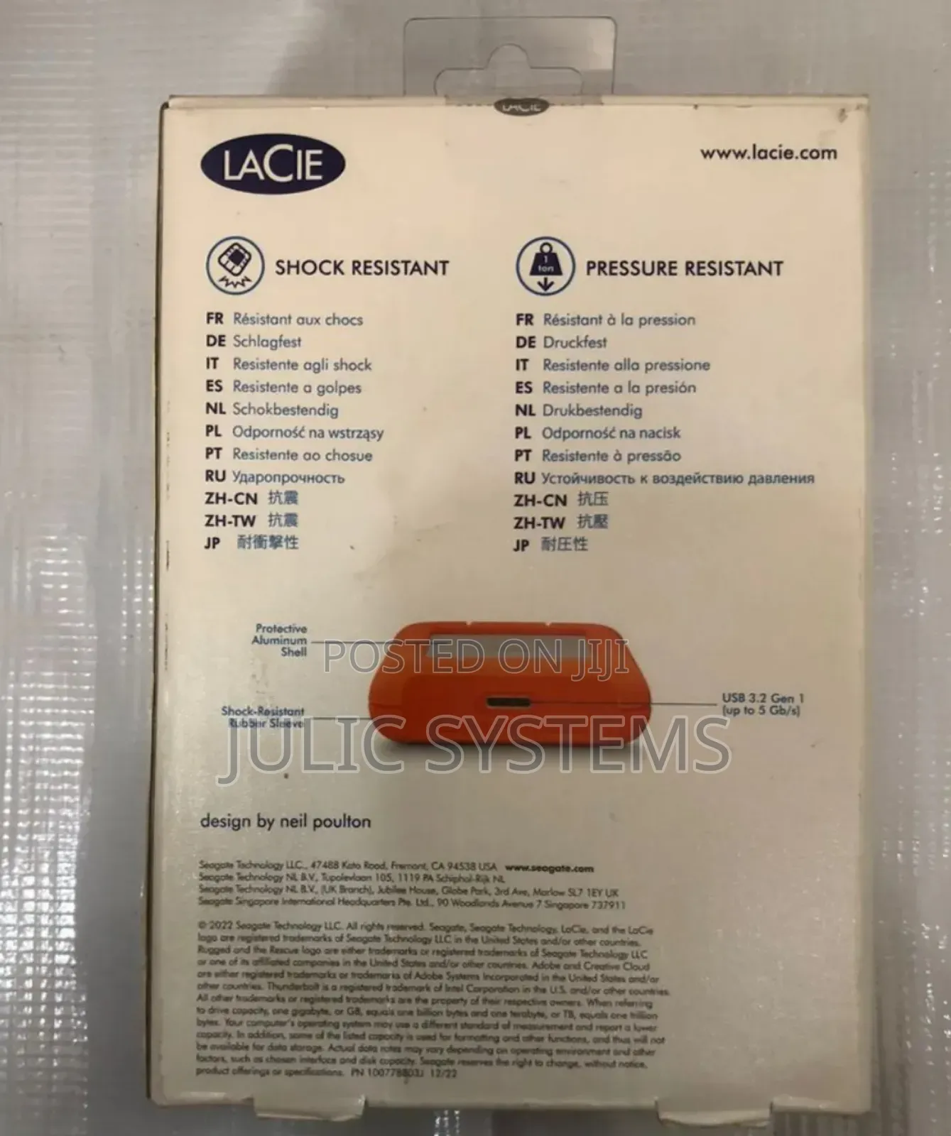 Lacie 4tb Rugged Mini Usb 3.2 Gen 2x2 External