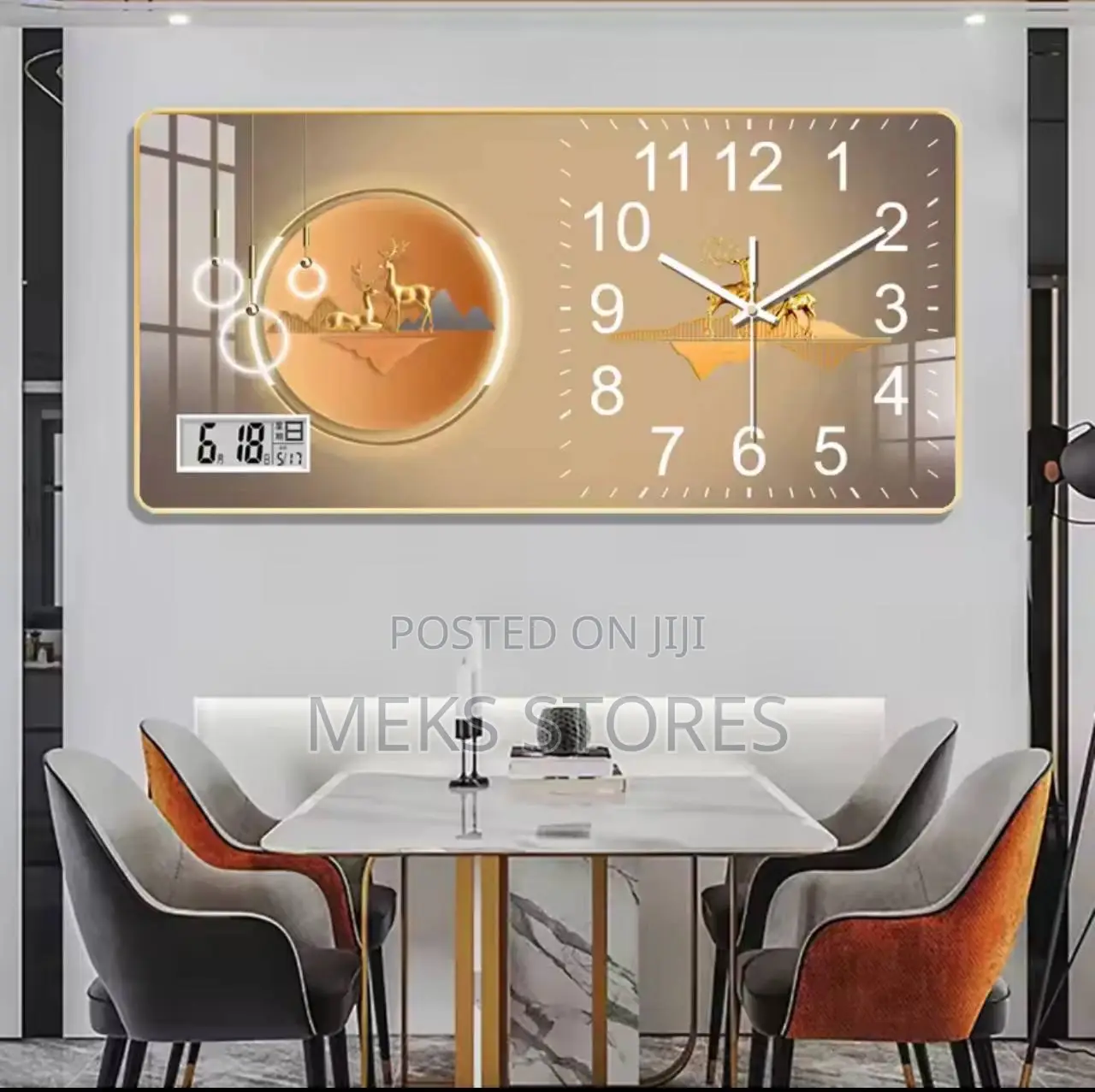 Crystal Painting Wall Clock