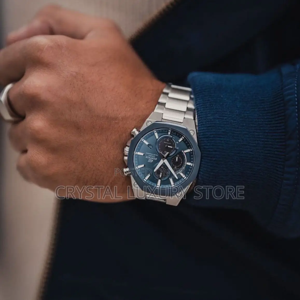 New Authentic Casio Edifice Quality Luxury Men Wristwatch