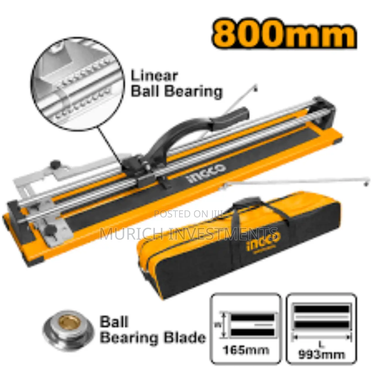 Ingco Htc04800ag Tile Cutter - 800mm Max Cutting Length,14mm