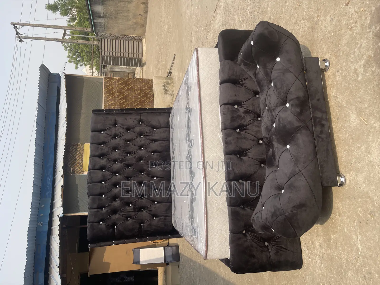 4.5x6 Bedframe and Semi Orthopedic Mattress