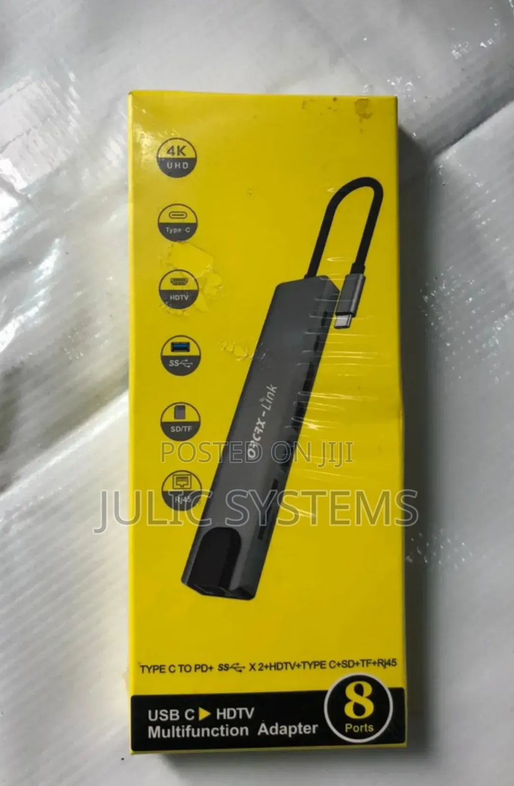 CRCRX- Link USB C to 8 Port Hub Multifunction Adapter