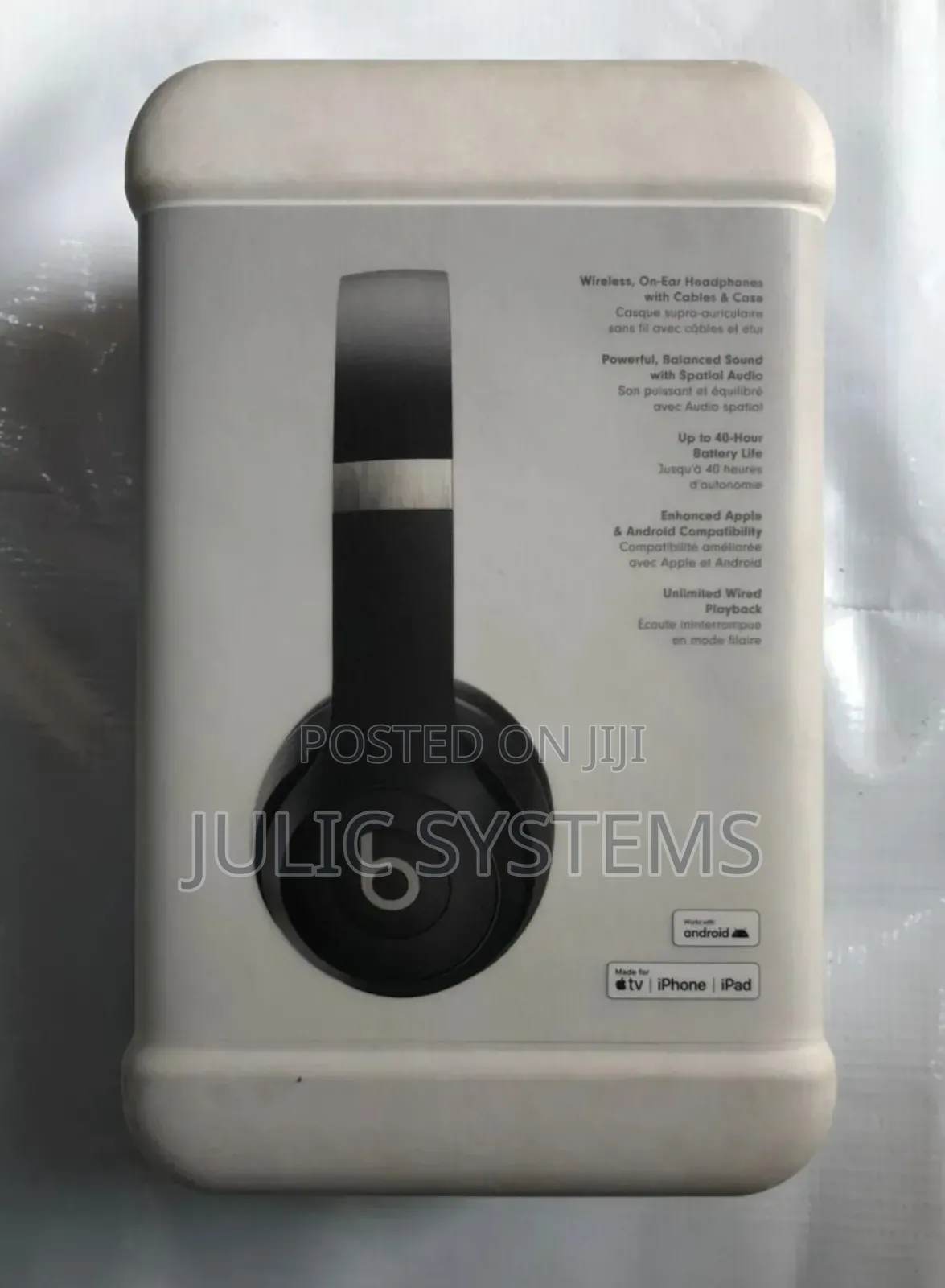 Beats Solo 4 Wireless on-Ear Headphones (Matte Black)