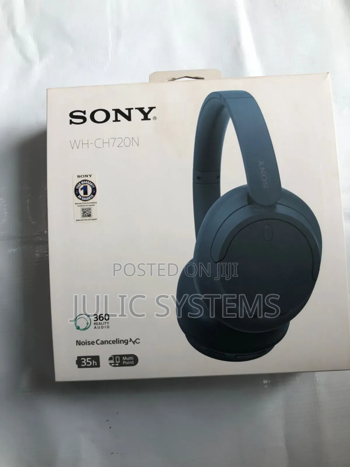 Sony Wh-Ch720n Wireless Noise-Canceling Headphones-Black