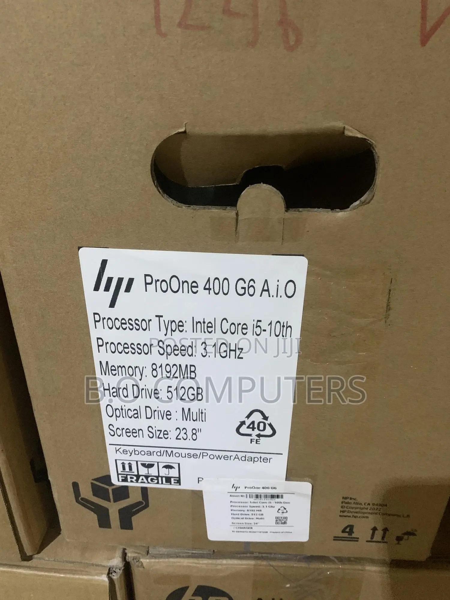 New Desktop Computer HP ProOne 400 8GB Intel Core i5 SSD 512GB