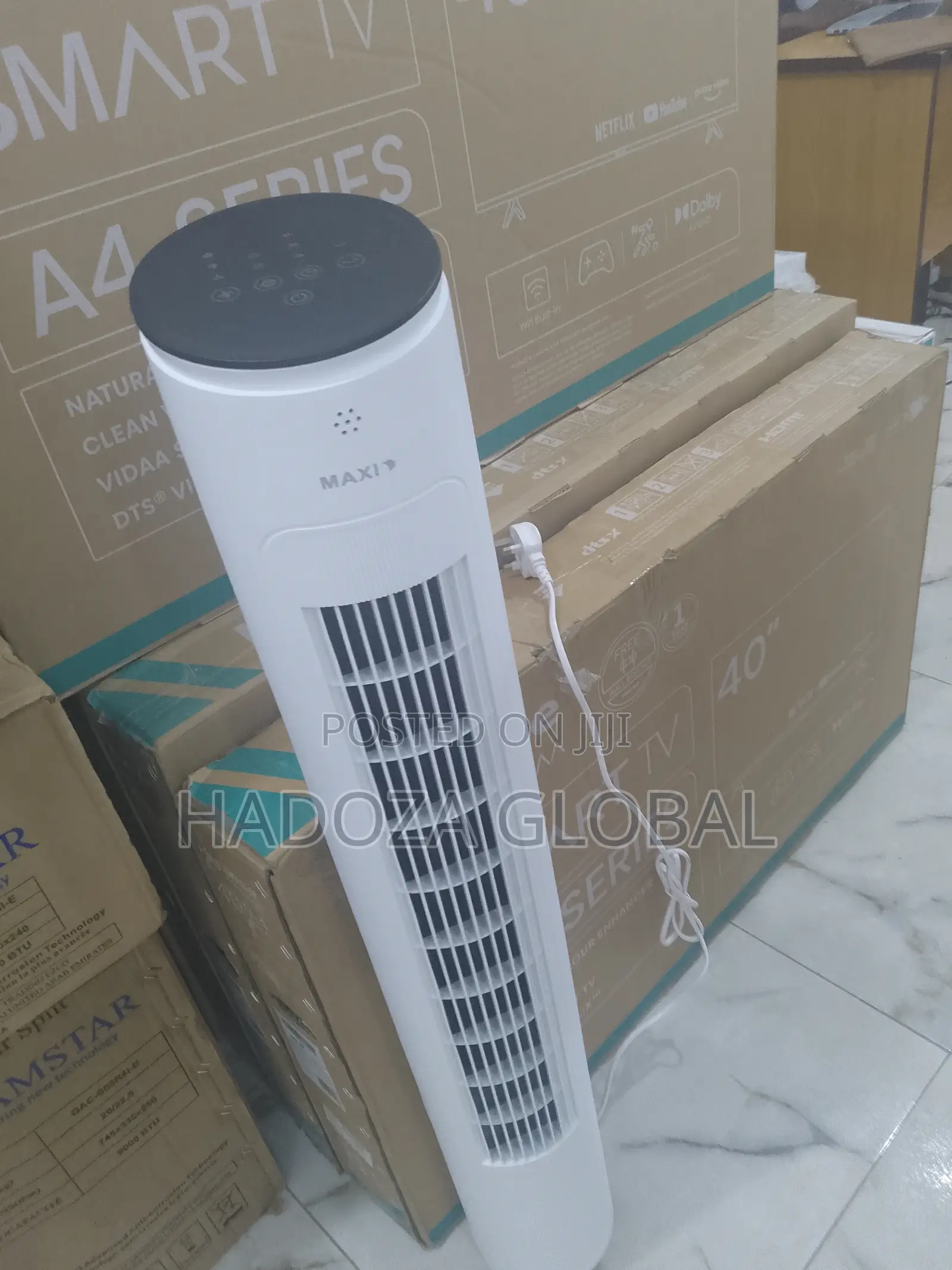 Sleek and Quiet Oscillator Tower Fan