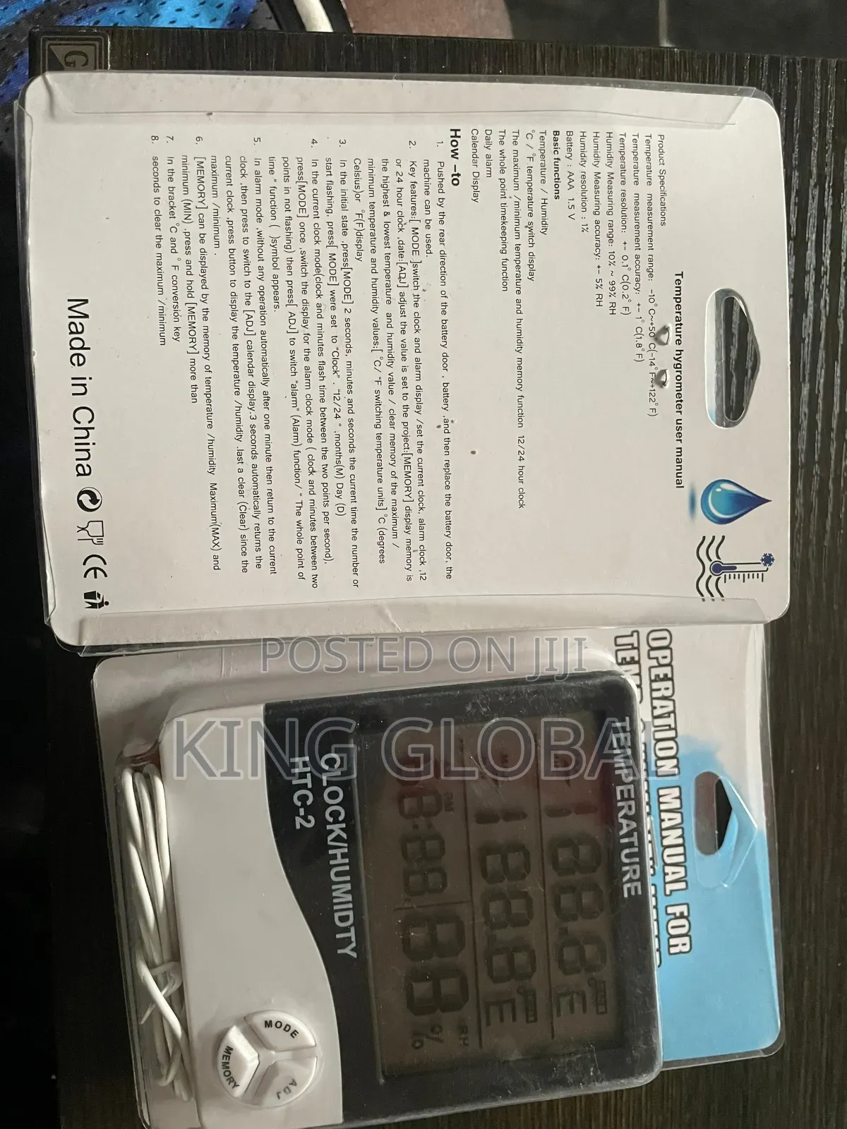 HTC-1/HTC-2 Thermometer Digital Electronic Hygrometer