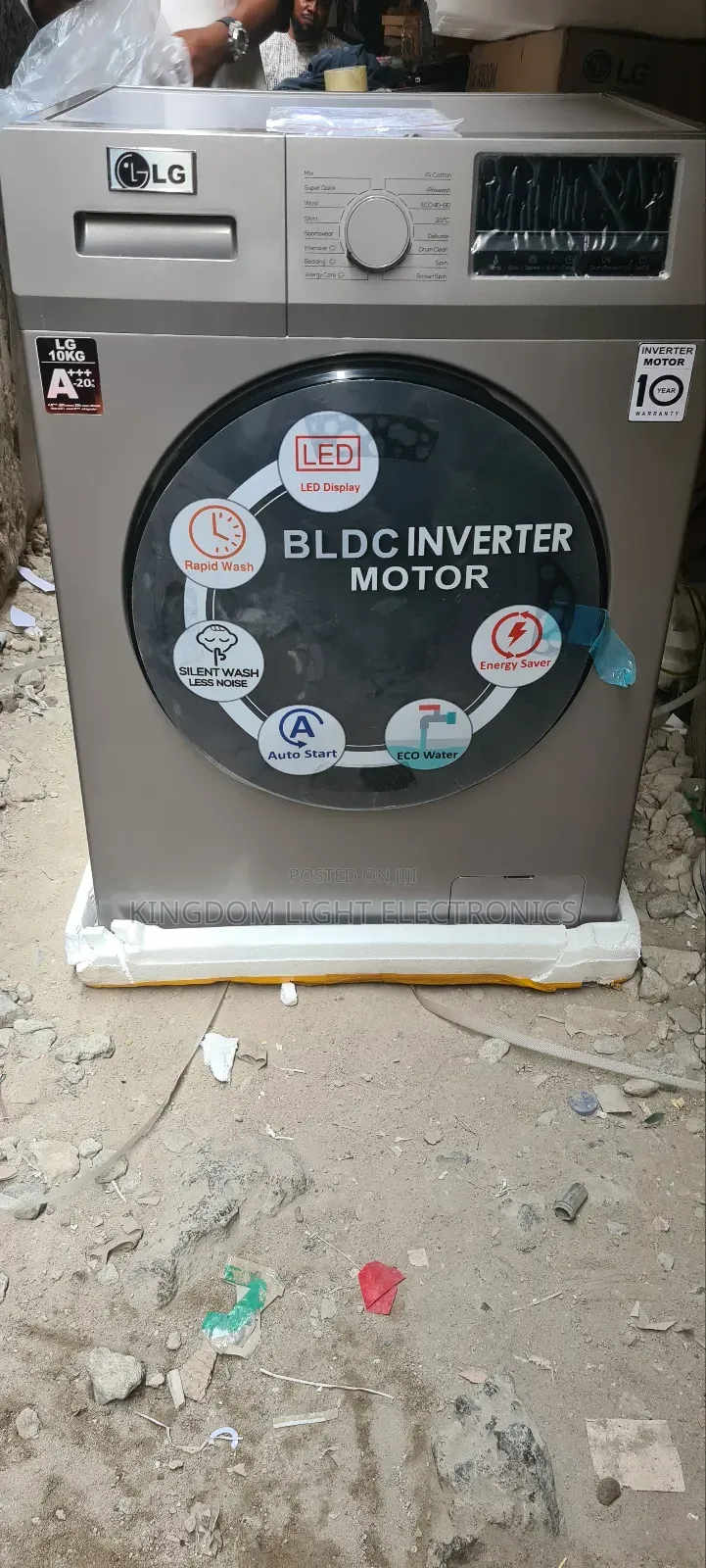New LG Inverter 10kg Front Loader Washing Machine