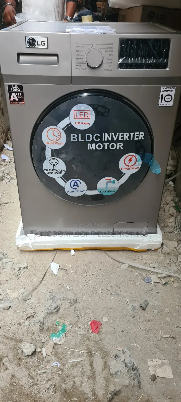 New LG Inverter 10kg Front Loader Washing Machine