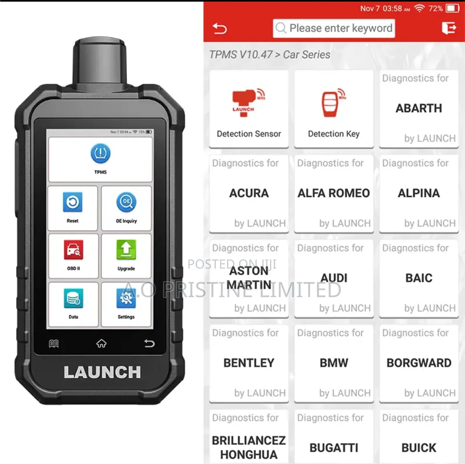 LAUNCH Creader TPMS 5011 V2 With 12 Reset Functions