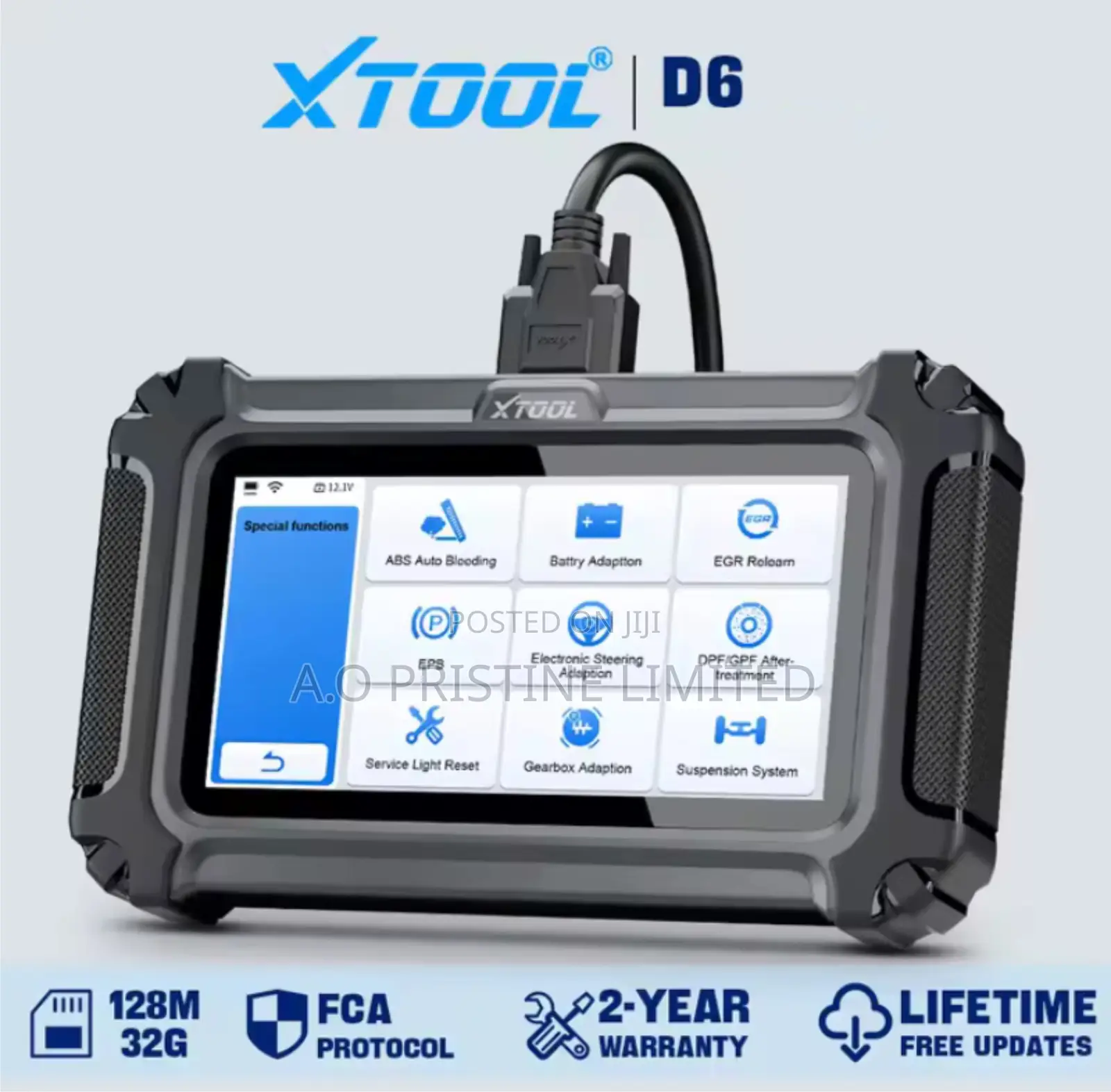 Xtool D6 Car Scanner With 15 Resets & Lifetime Free Updates