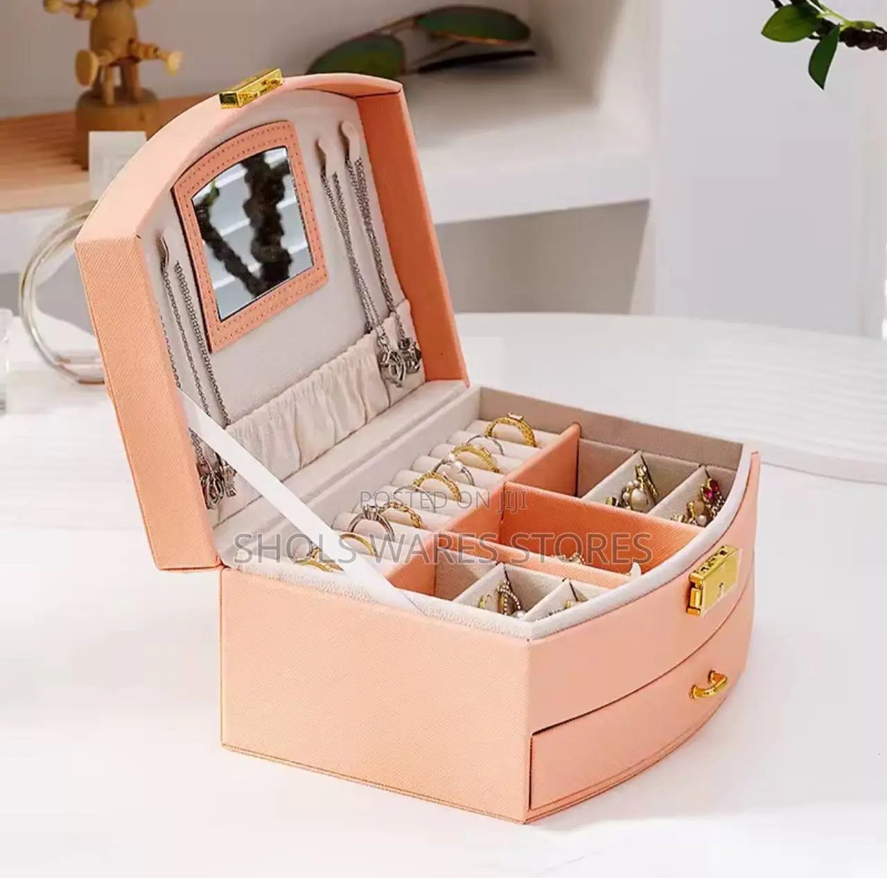 Luxury Gold Jewelry Box
