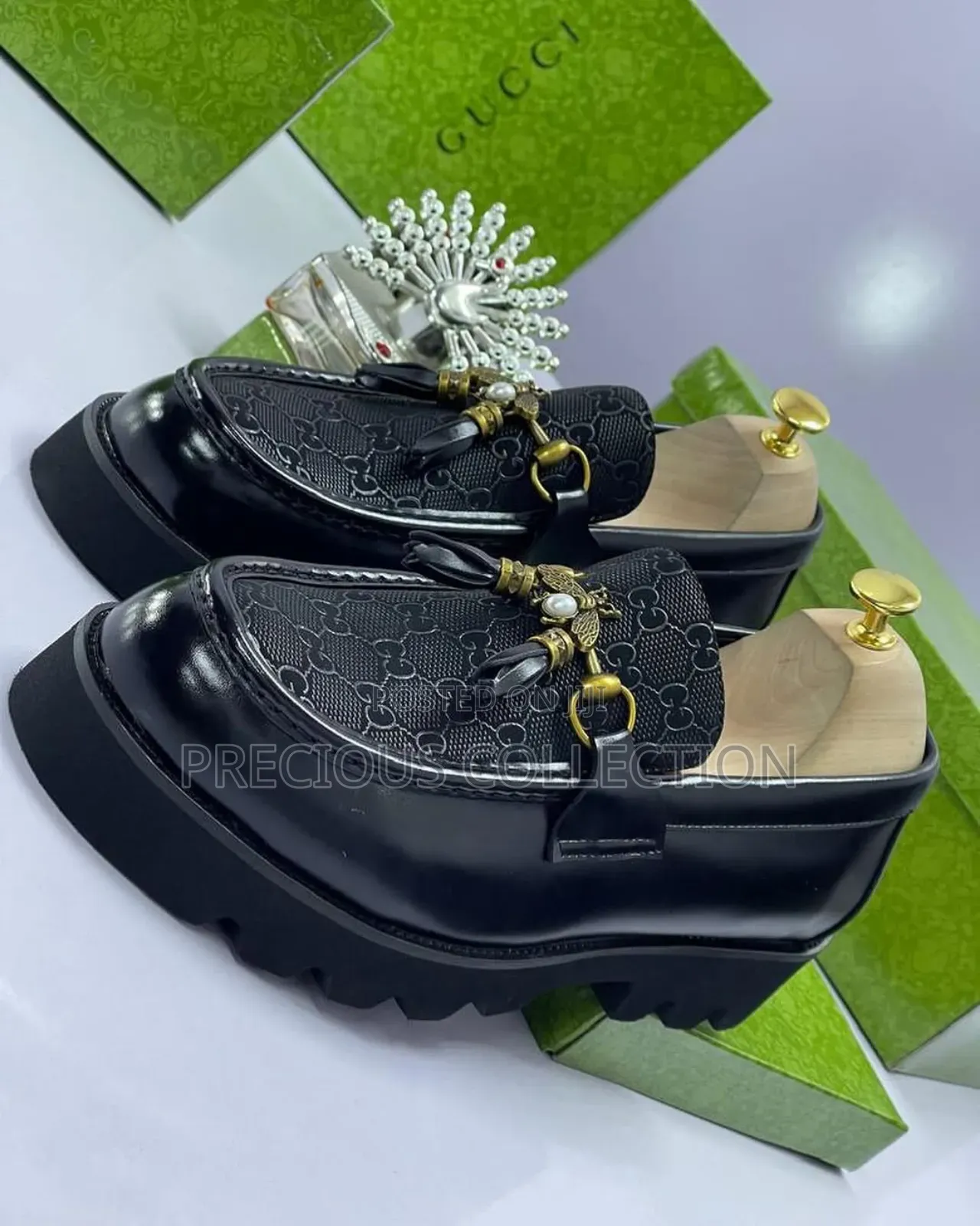 Men's Gucci Leather Chunky Sole Shoe