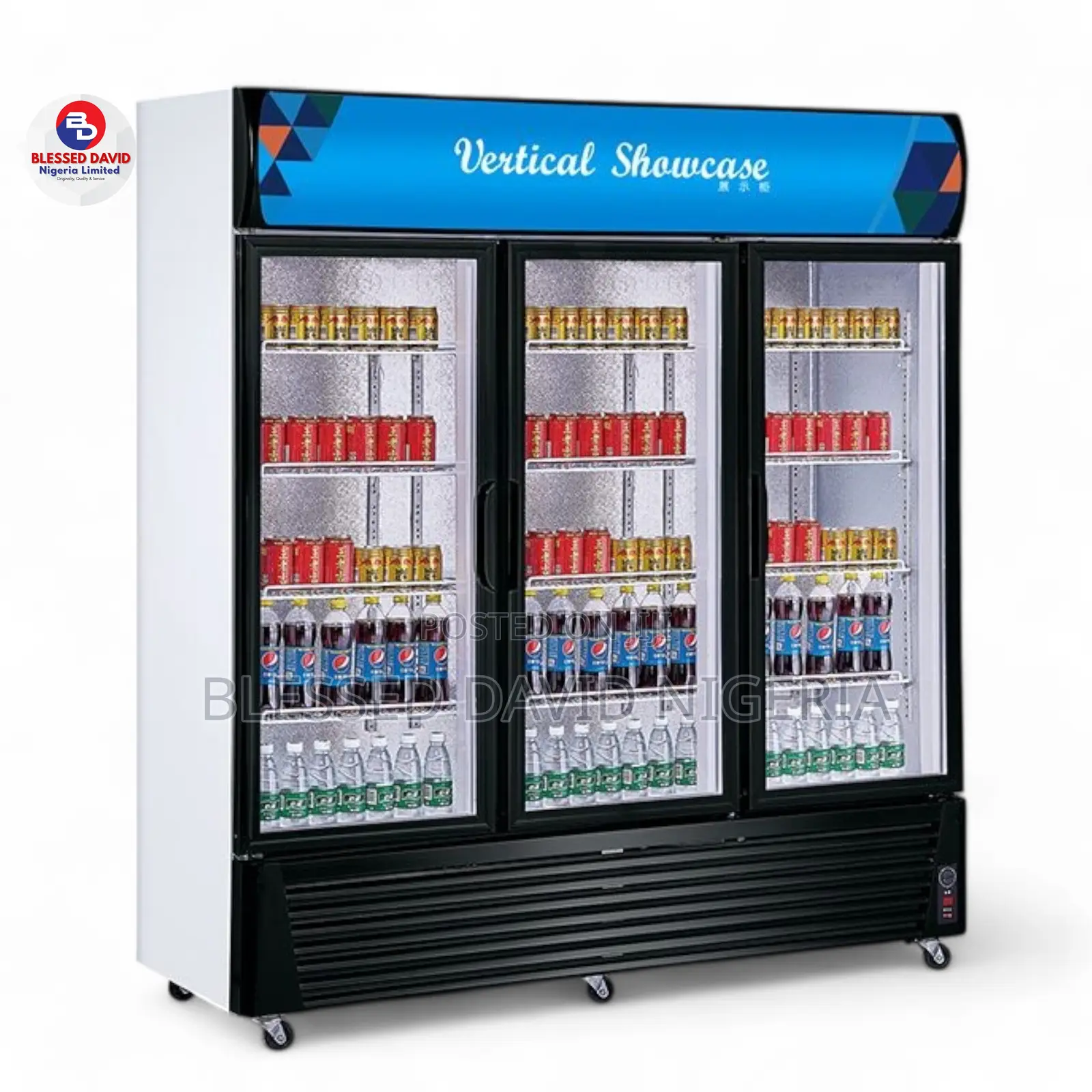 Vertical Showcase LG-1300B Refrigerator Beverage Showcase
