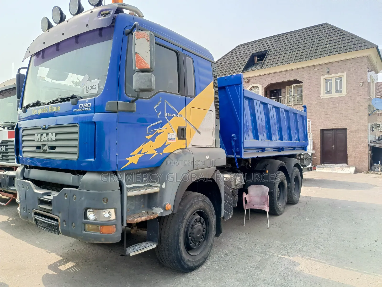 Foreign Used Man Diesel Truck 10 Tyres Tga Engine