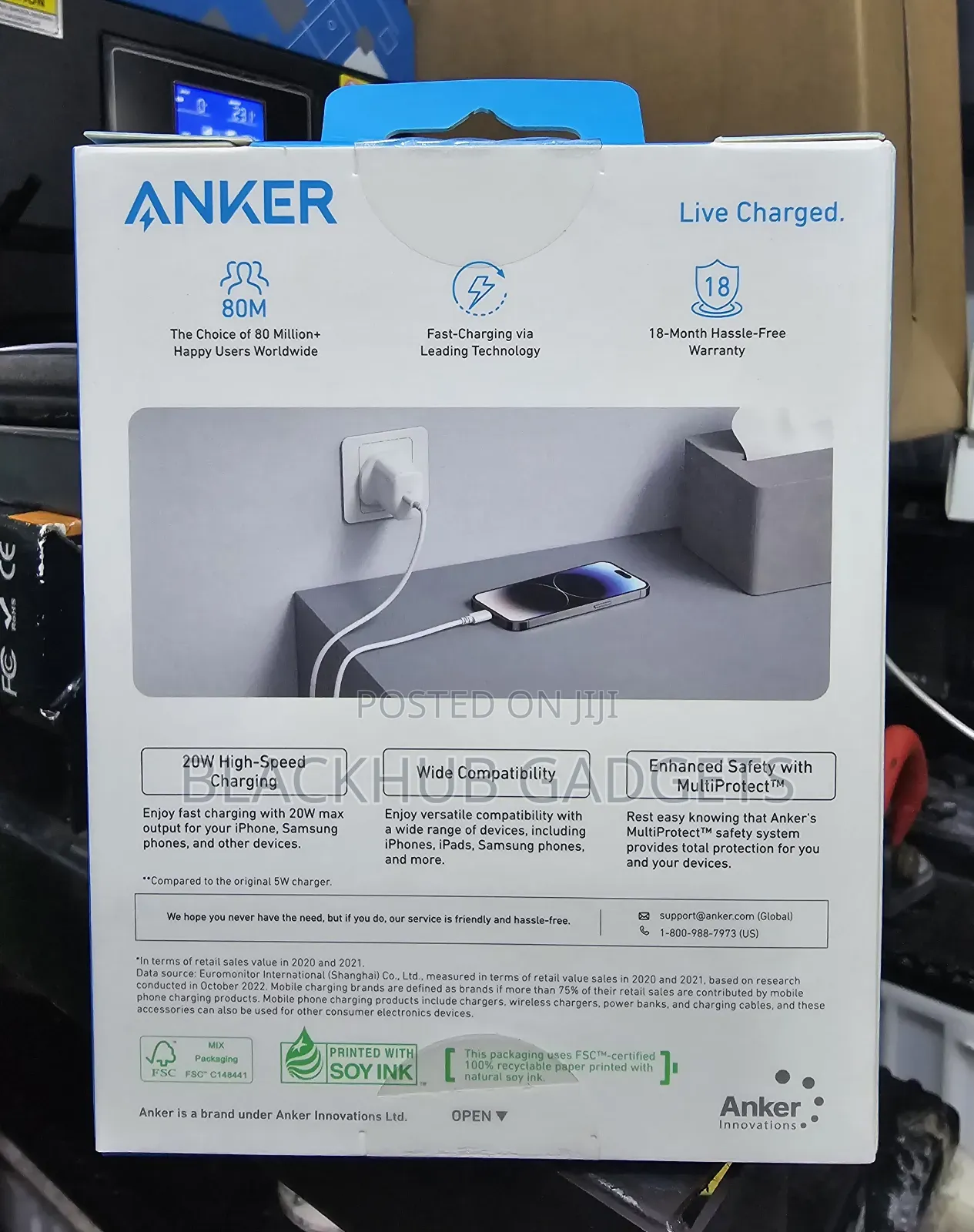 Anker Charger 20w Type C To C/Lightening